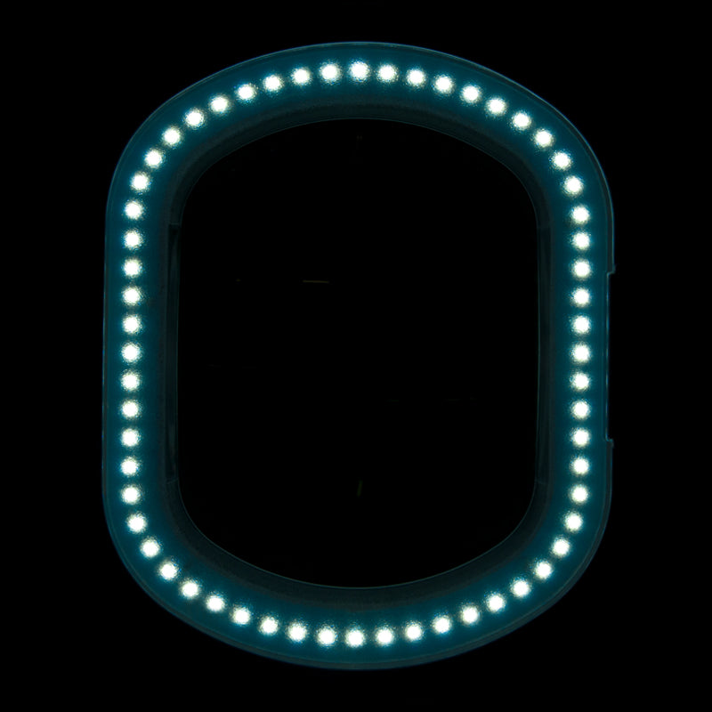 Lupenleuchte Elegante 6028 60 SMD-LED 5D Einstellbare Helligkeit mit Schraubzwinge Weiß 4