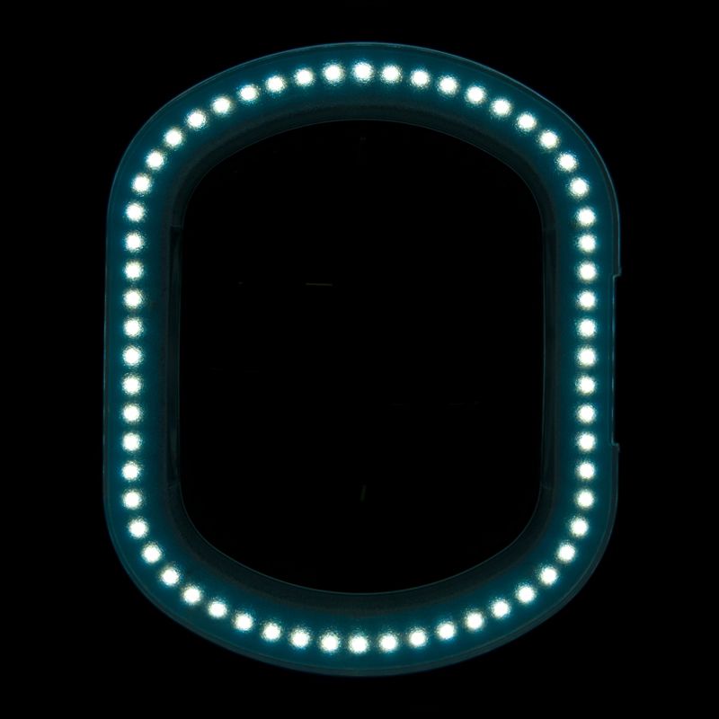 Lupenleuchte Elegante 6028 60 SMD-LED 5D Einstellbare Helligkeit mit Standfuß Weiß 5