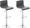 2er-Set Barhocker 105 Kunststoff Grau