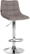 Barhocker 107 Stoff Grau