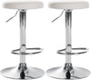 2er-Set Barhocker 109 Kunstleder Weiß