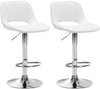 2er-Set Barhocker 106 Kunstleder Weiß