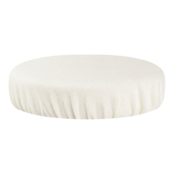 Stuhlhusse Arbeitshocker Terry Creme