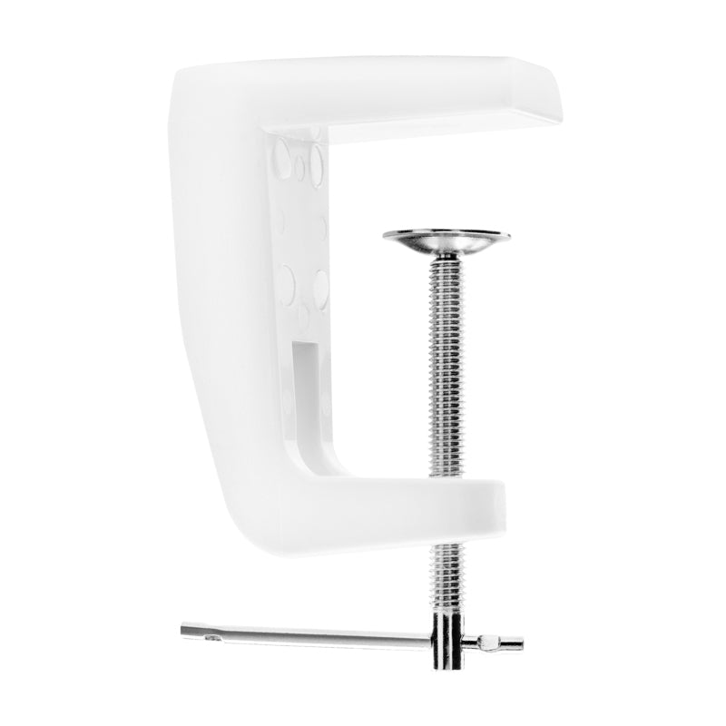 Tischklemme Halter für Lupenlampe Weiß
