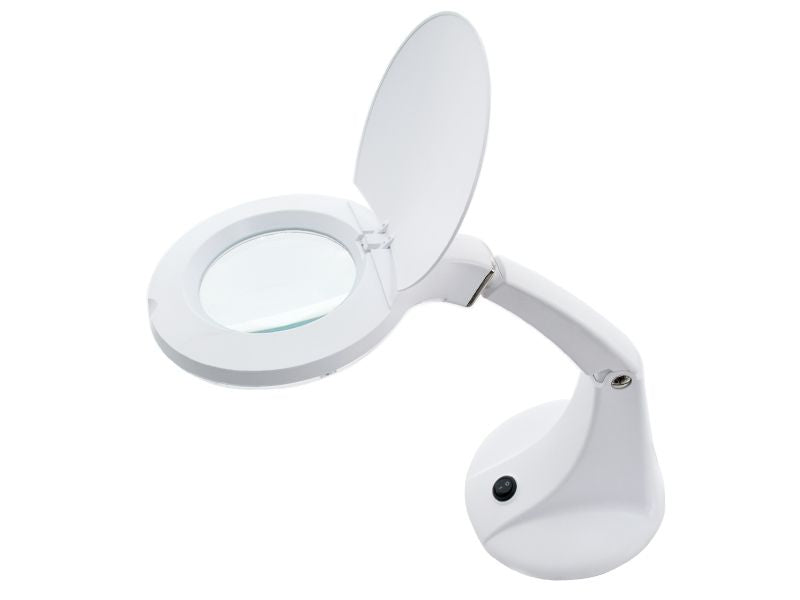 Lupenleuchte Elegante Mini 30 SMD-LED 5D mit Ständer Weiß 4