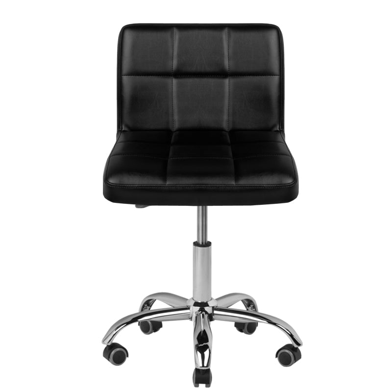 Rollhocker Höhenverstellbar mit Lehne A-5299 Schwarz - Bild 3