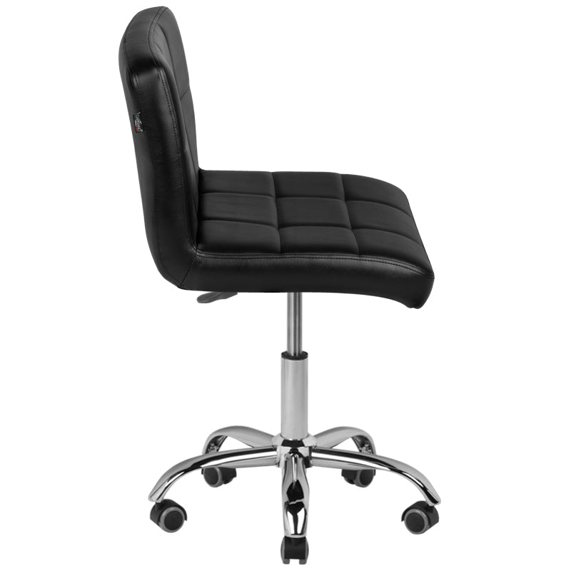 Rollhocker Höhenverstellbar mit Lehne A-5299 Schwarz - Bild 5