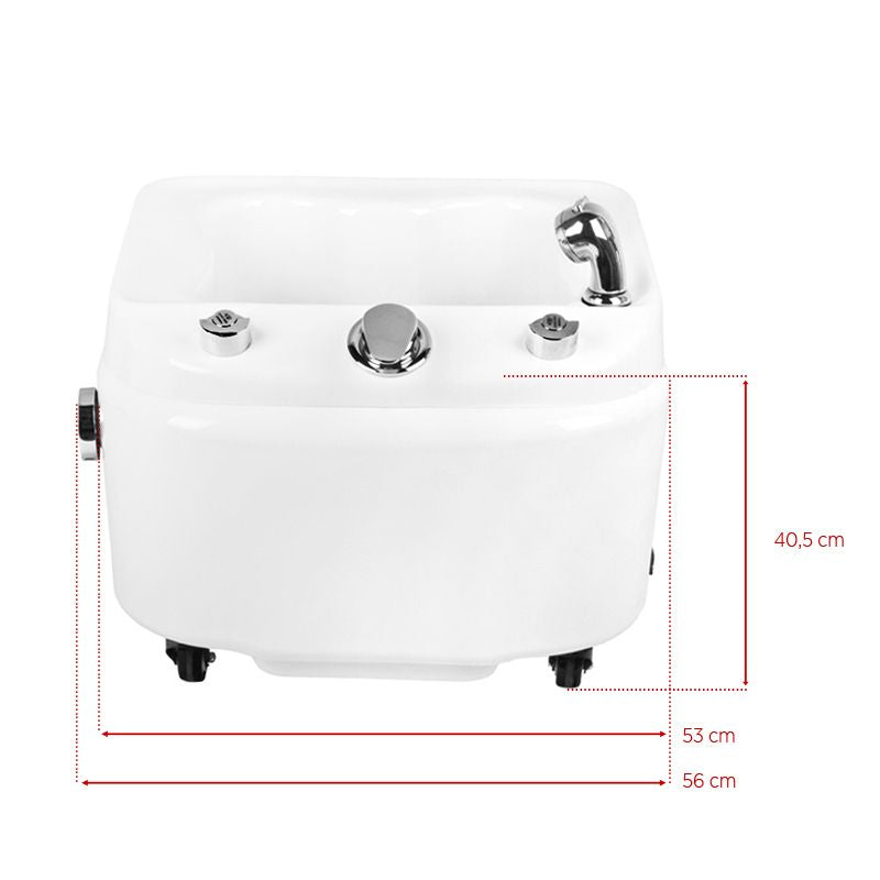 Fußsprudelbad Pediküre mit Hydromassage Azzurro A023 Weiß - Bild 8