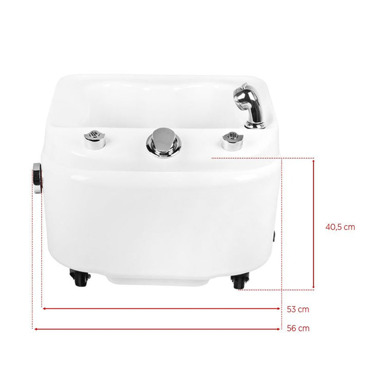 Fußsprudelbad Pediküre mit Hydromassage Azzurro A023 Weiß - Bild 8