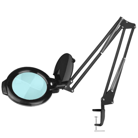 Lupenlampe LED SMD 5D mit Schraubklemme Glow Moonlight 8013 Schwarz