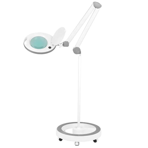 Lupenlampe LED 60 SMD 5D mit Standfuß Elegante 6014 Weiß
