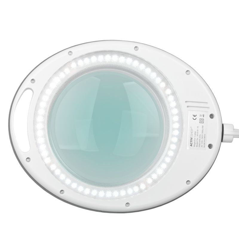 Lupenleuchte Elegante 6014 60 SMD-LED 5D mit Standfuß Weiß 6