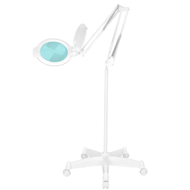 Lupenlampe LED SMD 5D mit Standfuß Glow Moonlight 8013 Weiß
