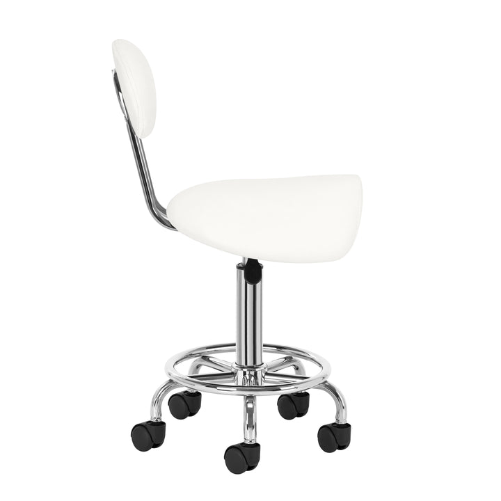 Sattelhocker mit Lehne 6001 Weiß - Bild 3
