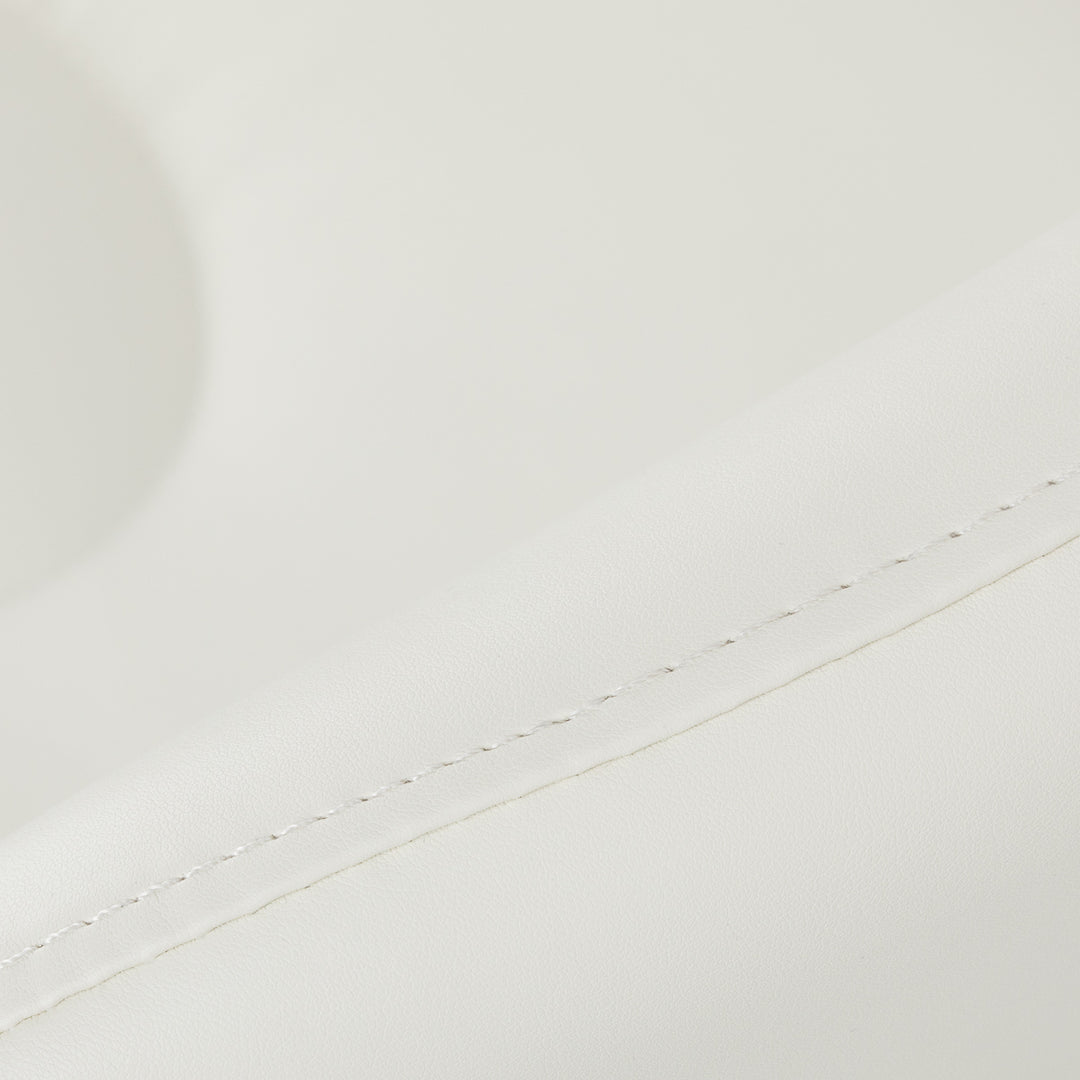 Rollhocker Höhenverstellbar mit Lehne Azzurro 156F Weiß - Bild 9