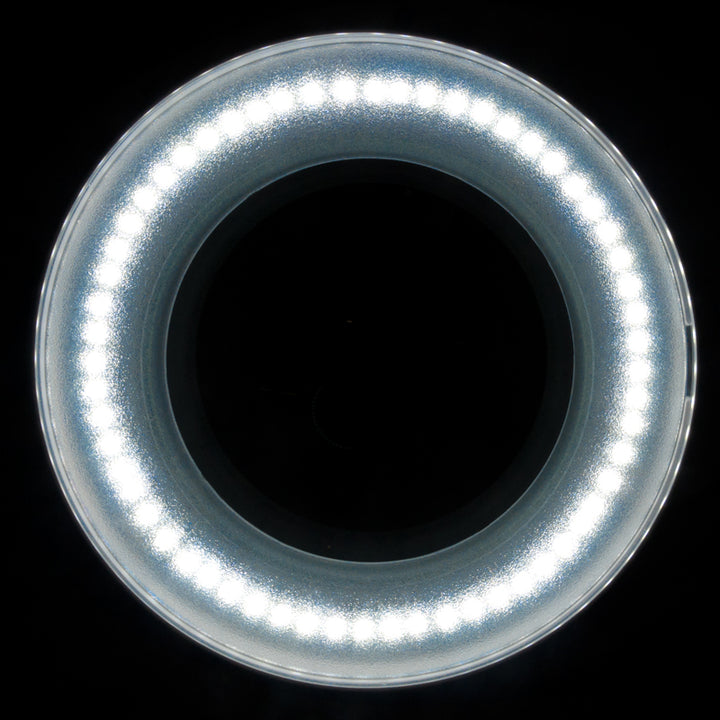 Lupenlampe LED 60 SMD 5D mit Standfuß Elegante 6027 Weiß - Bild 4