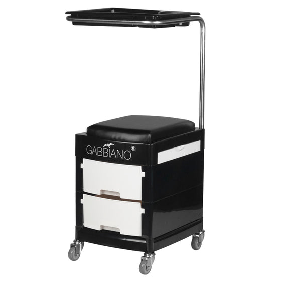 Rollhocker 16 Plus Schwarz/Weiß