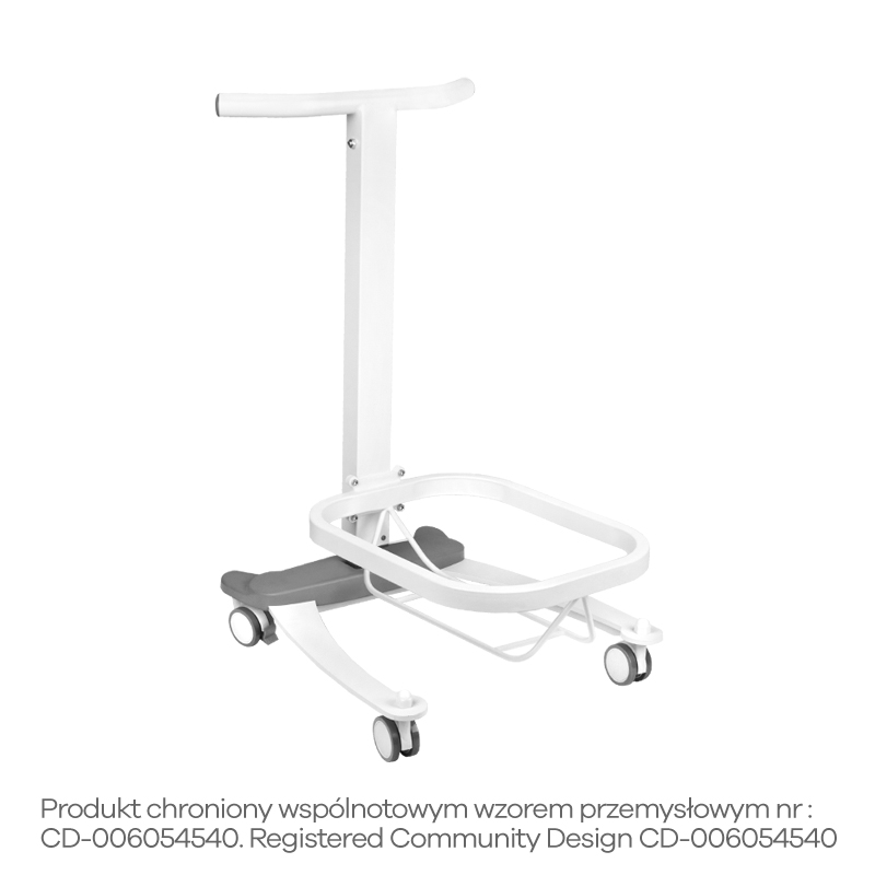 Fußbadewanne Pediküre Comfort auf Rollen mit Liftfunktion Weiß - Bild 3