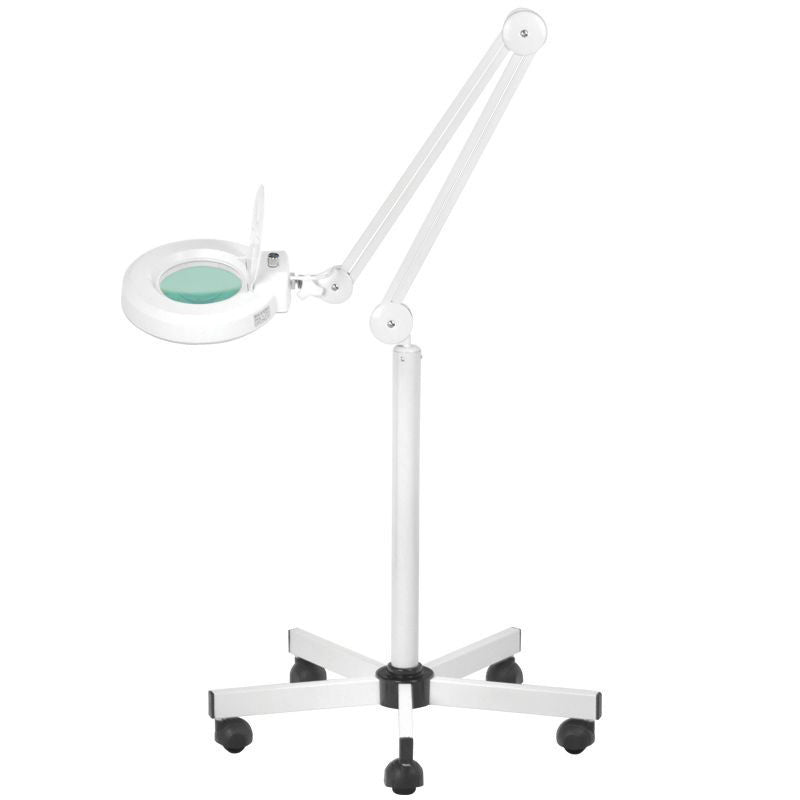 Lupenlampe LED 5D mit Standfuß Einstellbare Lichtstärke S5 Weiß