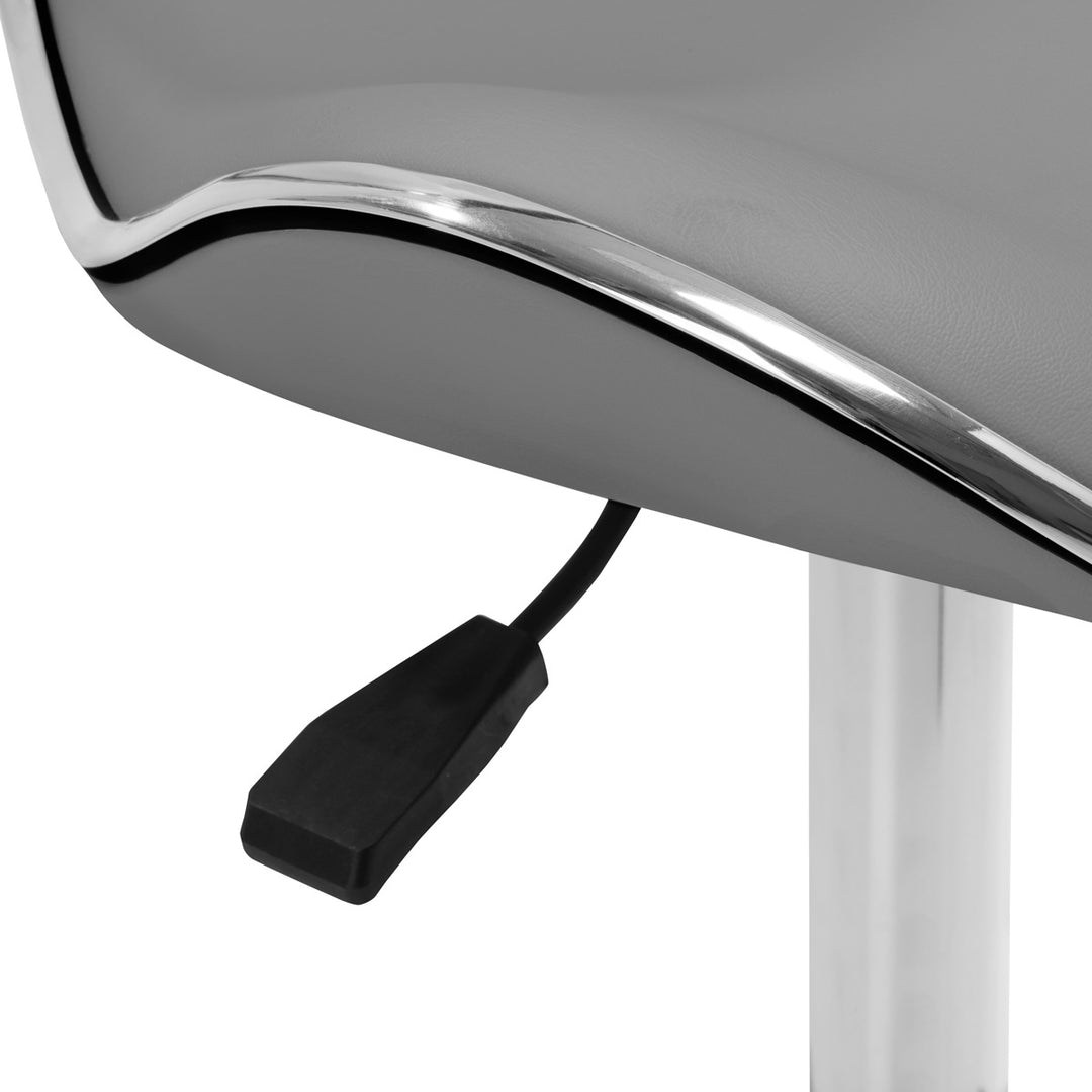 Rollhocker Höhenverstellbar mit Lehne Gabbiano Q-4599 Grau - Bild 6