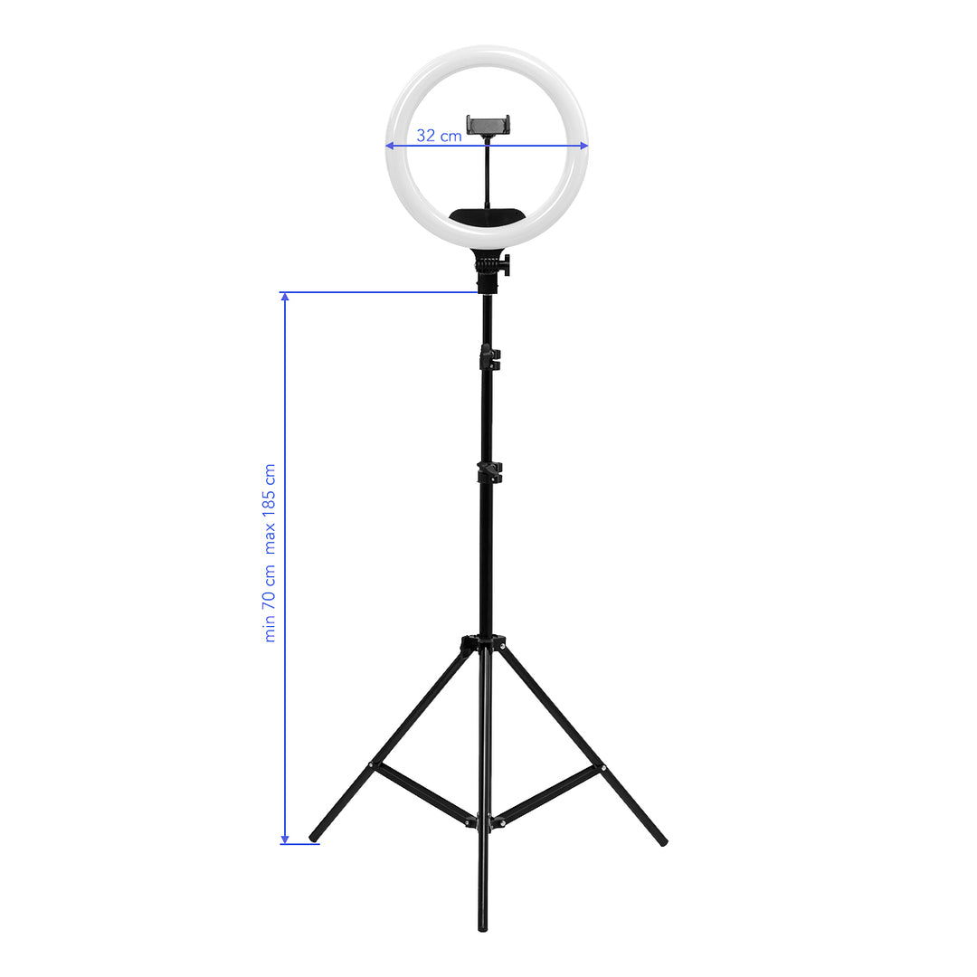 Ringlicht mit Stativ 13" 36W Schwarz - Bild 16