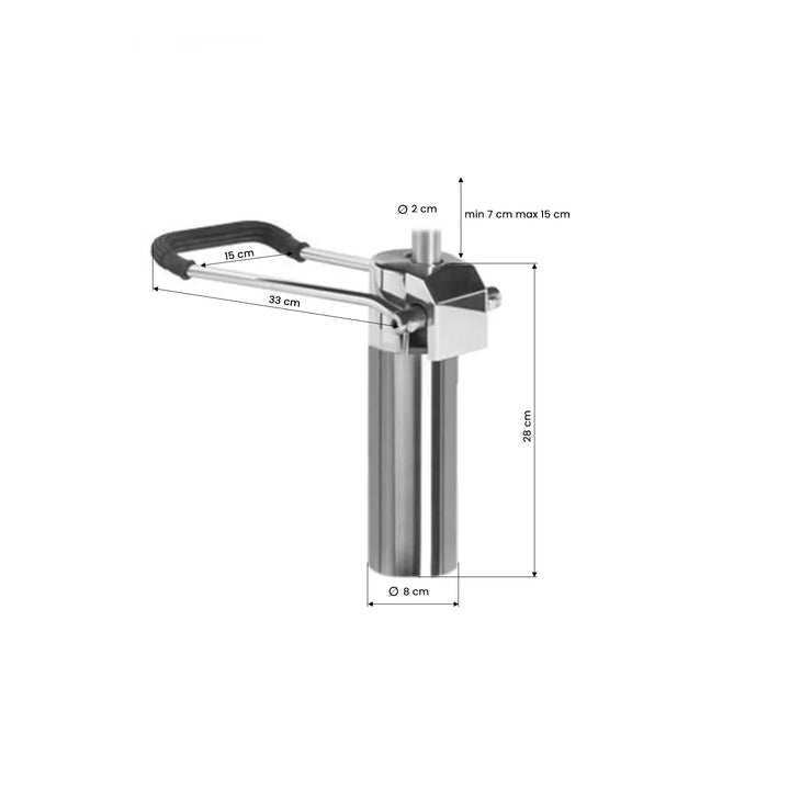 Hydraulikpumpe Friseurstuhl Gabbiano D-04 Chrom - Bild 2