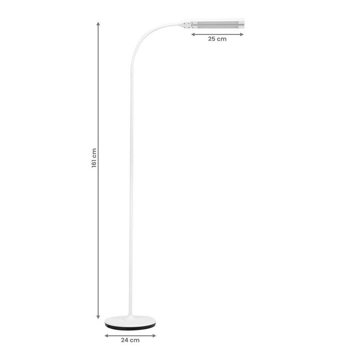 Kosmetiklampe LED mit Stativ und einstellbarer Lichtintensität Glow 6019 Weiß - Bild 7