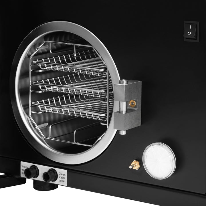 Lafomed Autoklav Standard Line LFSS08AA LED mit Drucker 8 L Medizinische Klasse B schwarz 10