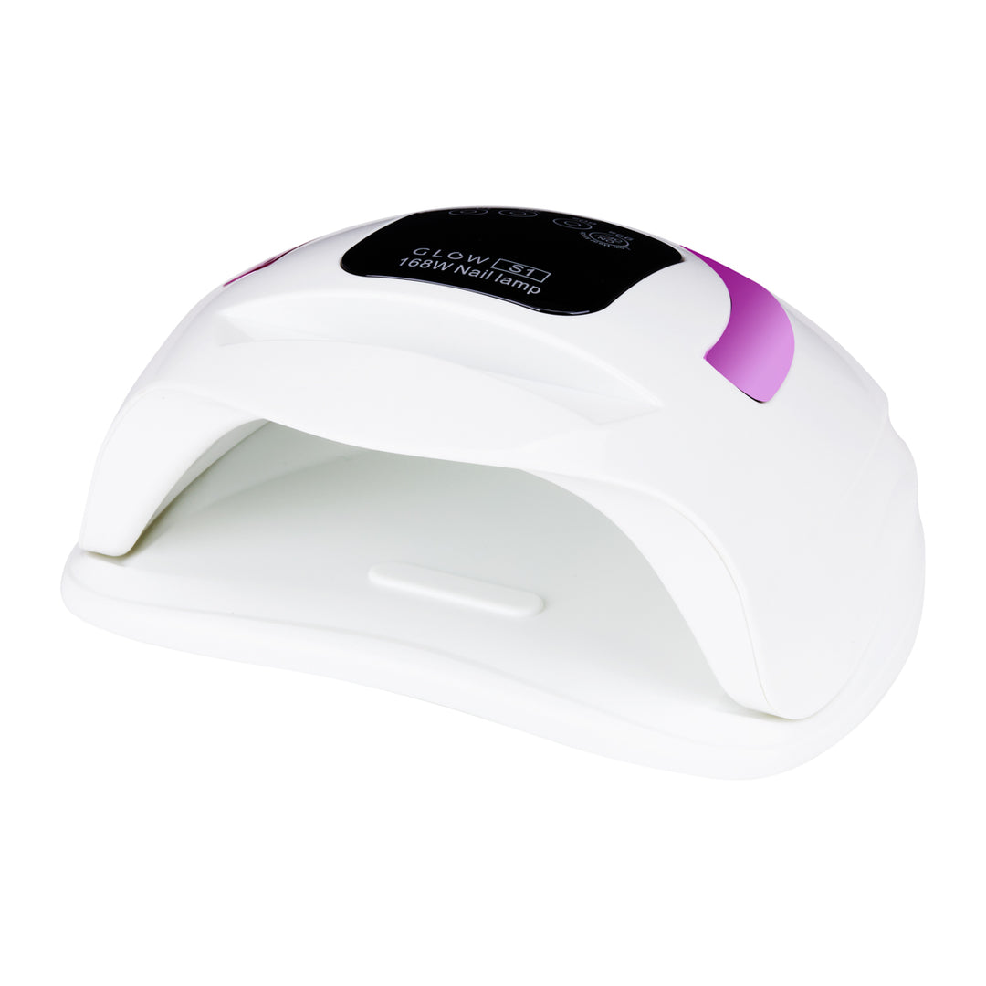 UV Lampe Nägel Dual LED Glow S1 168W Weiß-Rosa - Bild 2