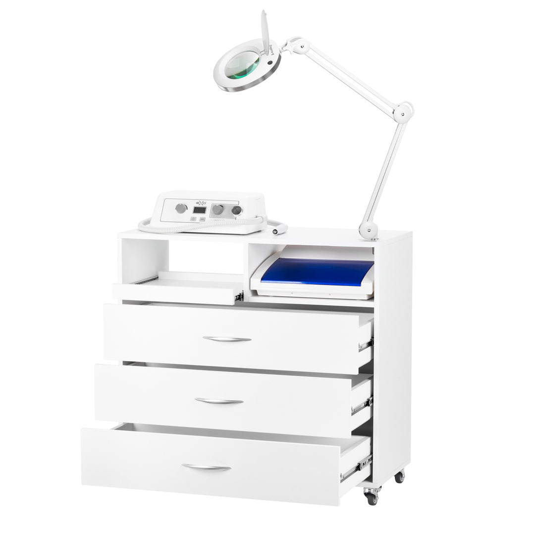 Podologie Set Y-200 mit Rollwagen, Nagelfräser, Lupenlampe und UV-C-Gerät - Bild 2
