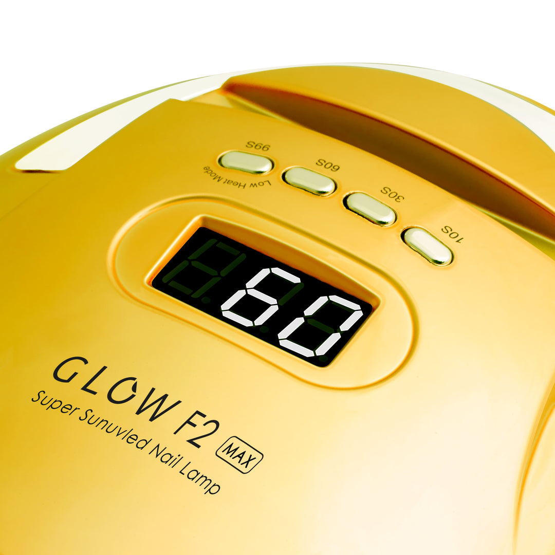 UV Lampe Nägel LED Glow F2 220W Gold-Blau - Bild 4