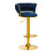 Barhocker 4Rico QS-B313a Samt Marineblau