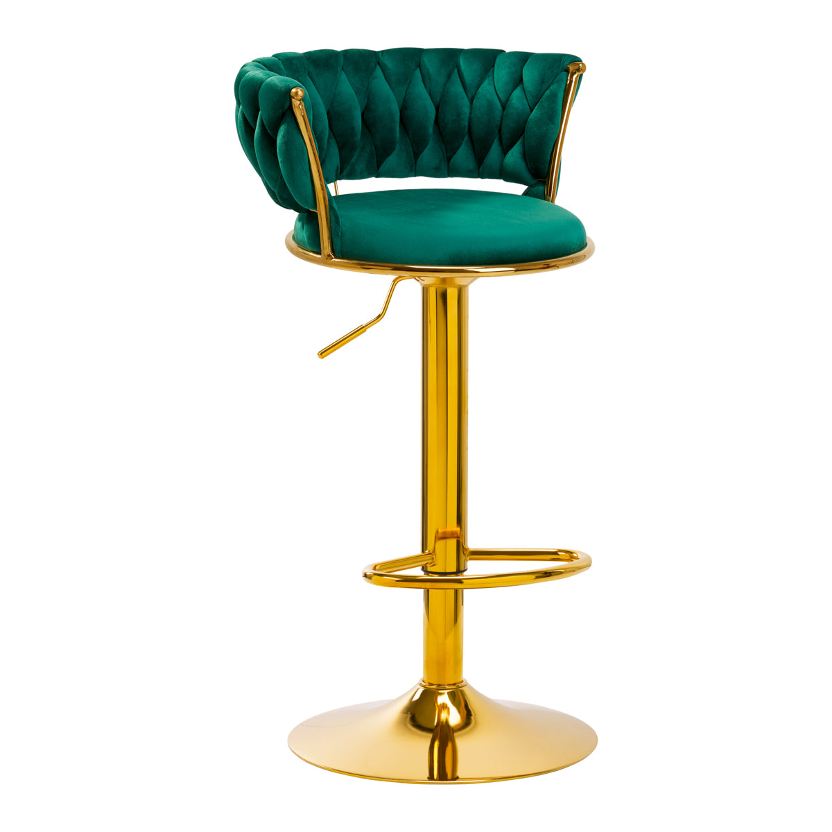 Barhocker 4Rico QS-B313a Samt Grün