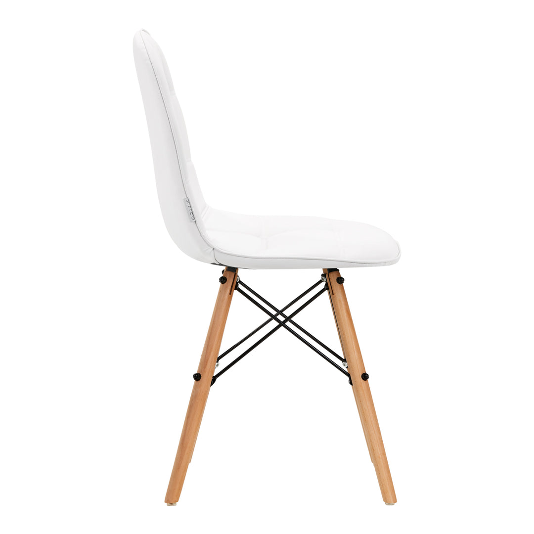 Stuhl 4Rico QS-185 Ökoleder Weiß 2