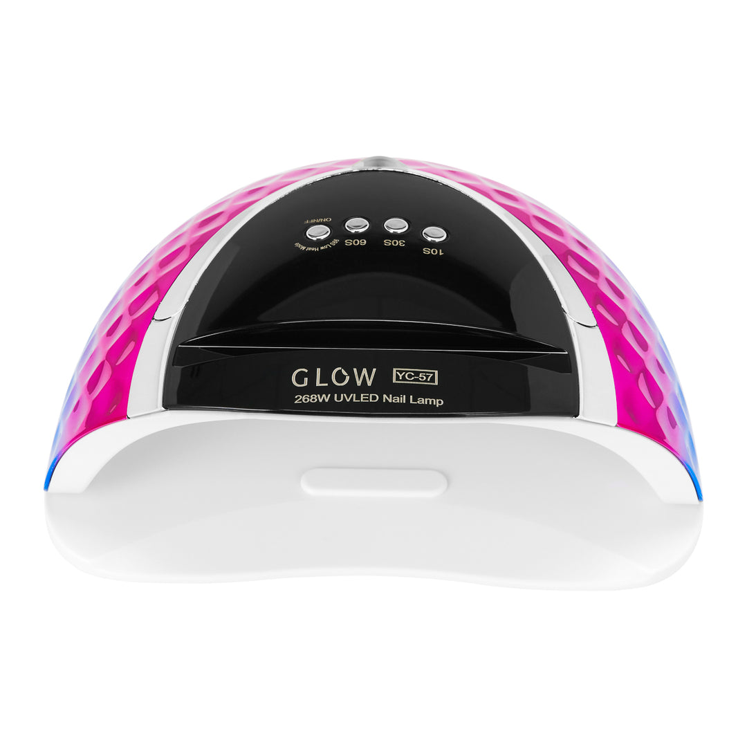 UV Lampe Nägel LED Glow YC57 268W Rosa-Blau - Bild 3