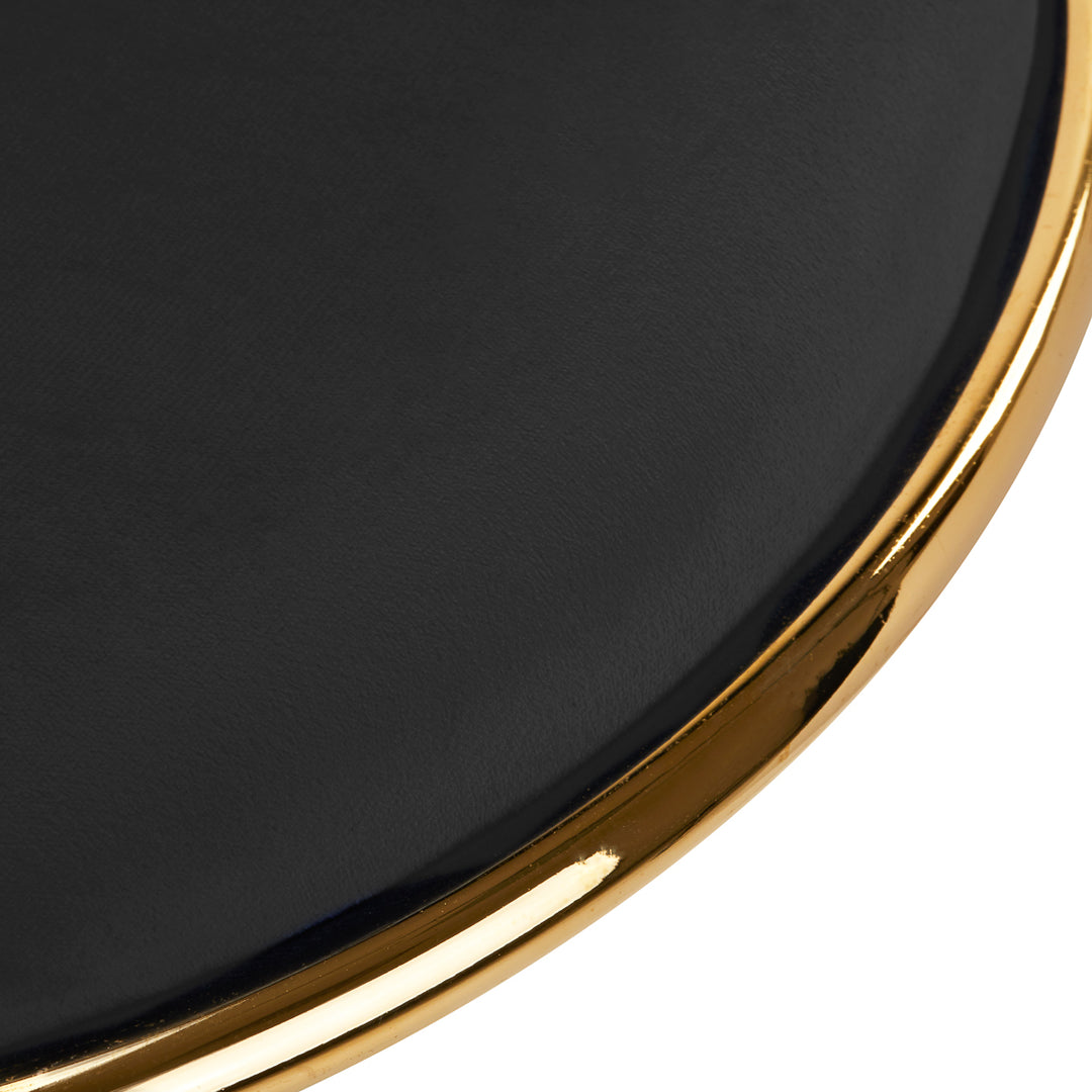 H4 Gold Schwarz Kosmetikhocker Rollhocker H4 Gold Schwarz Kosmetikhocker Rollhocker