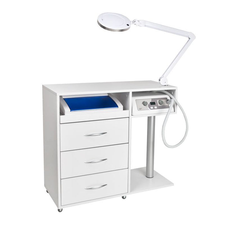 Podologie Set Y-300 mit Rollwagen, Nagelfräser, Lupenlampe und UV-C-Gerät - Bild 7