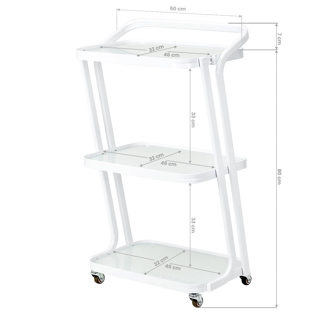 Kosmetikwagen Giovanni H6701 Weiß - Bild 8