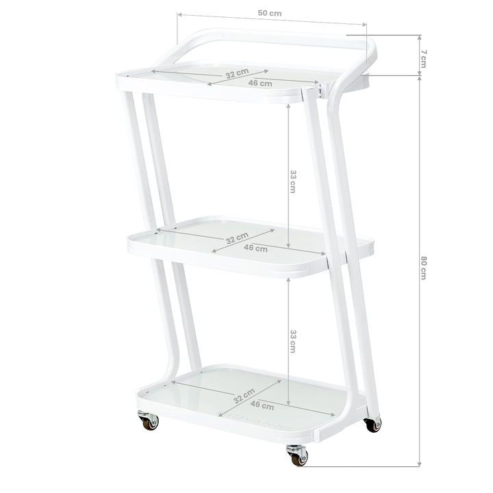 Kosmetikwagen Giovanni H6701 Weiß - Bild 8