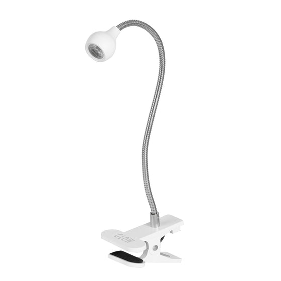UV Lamp LED mit Klemme Glow Snake Weiß