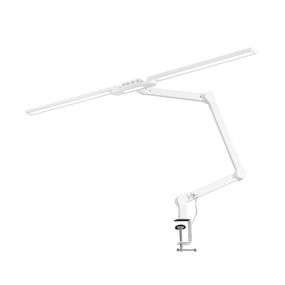 LED-Lampe mit Klemme und einstellbarer Farb- und Lichtintensität Glow L04 Weiß