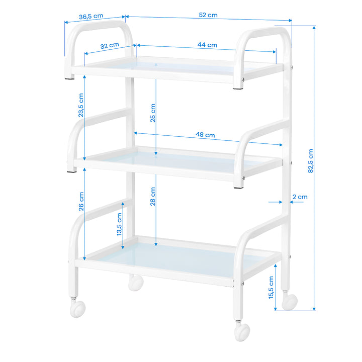 Kosmetikwagen Basic 122 Weiß - Bild 6