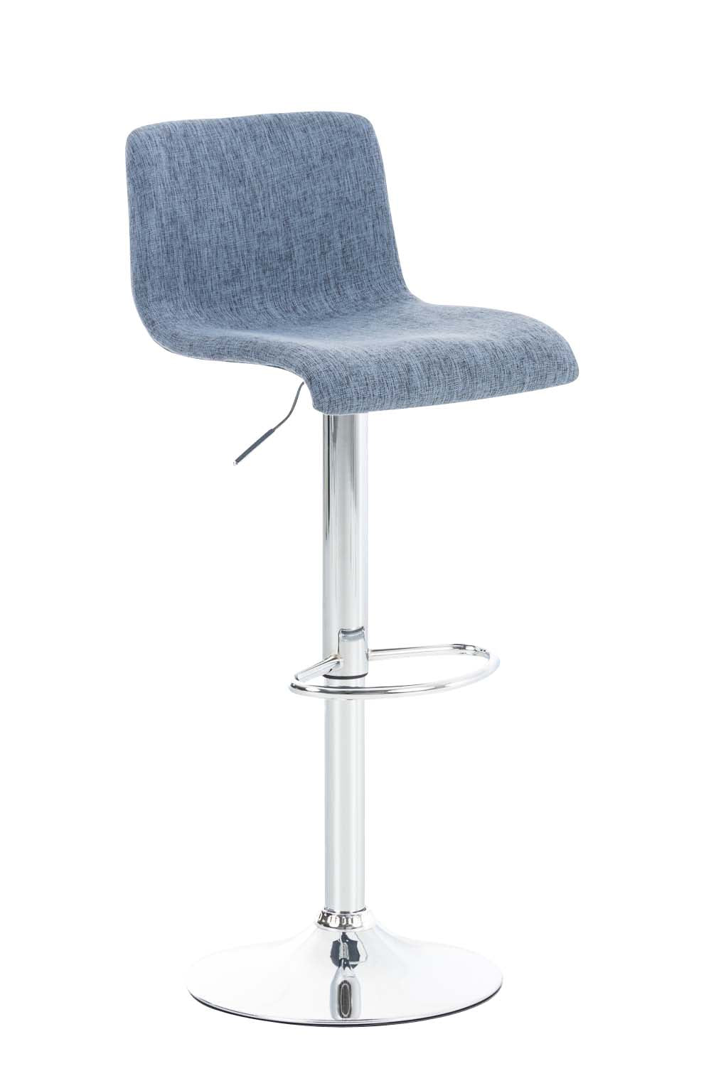 Barhocker 105 Stoff Blau