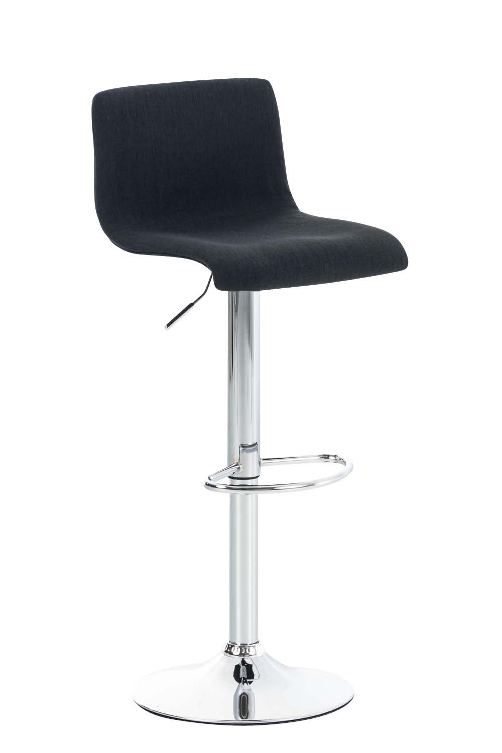 Barhocker 105 Stoff Schwarz