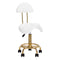 Sattelhocker mit Lehne 6001 Gold-Weiß