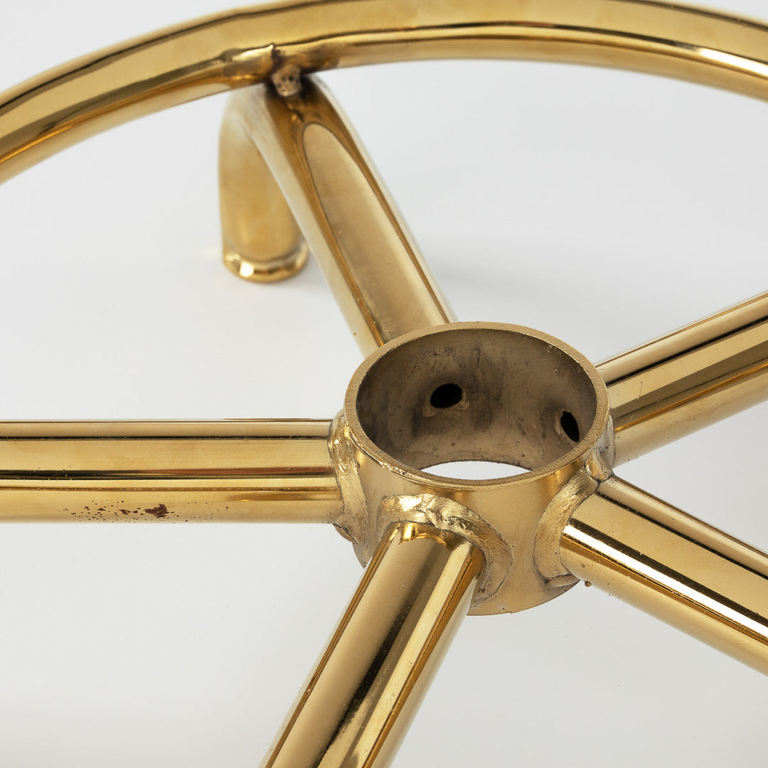 Sattelhocker mit Lehne 6001 Gold-Schwarz