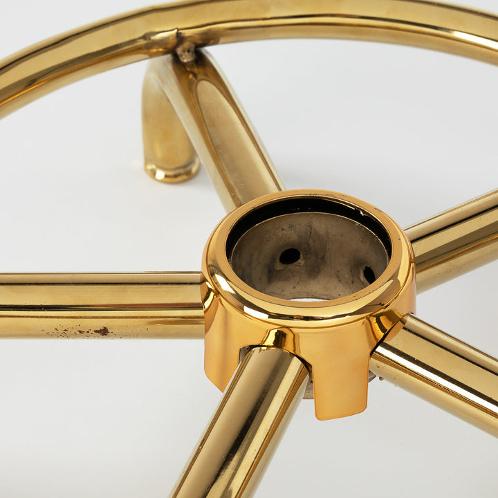Sattelhocker mit Lehne 6001 Gold-Schwarz