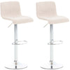 2er-Set Barhocker 105 Stoff Creme