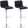 2er-Set Barhocker 105 Stoff Schwarz