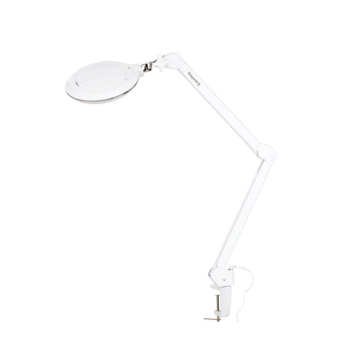 Lupenlampe LED 60 SMD 3D mit Schraubklemme Elegante 6031 Weiß - Bild 2